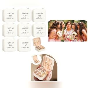 Nwt 8 Pcs Bridesmaid Proposal Jewelry Box Gifts I Can't Say I Do Without You